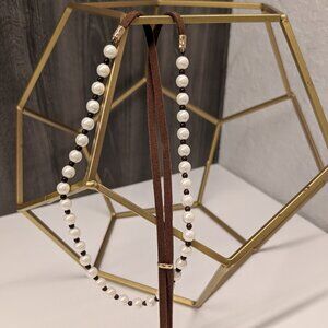 Premier Designs Pearl-Sueded Necklace